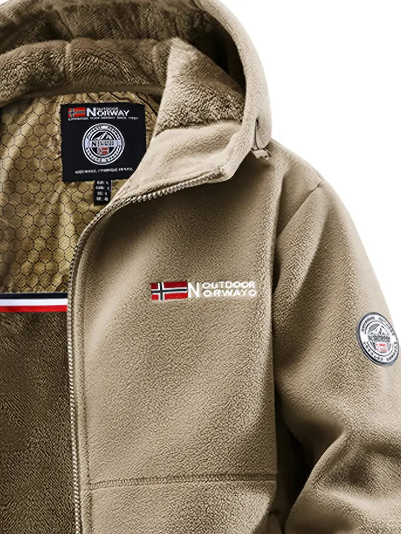 Elegante giacca in pile termico