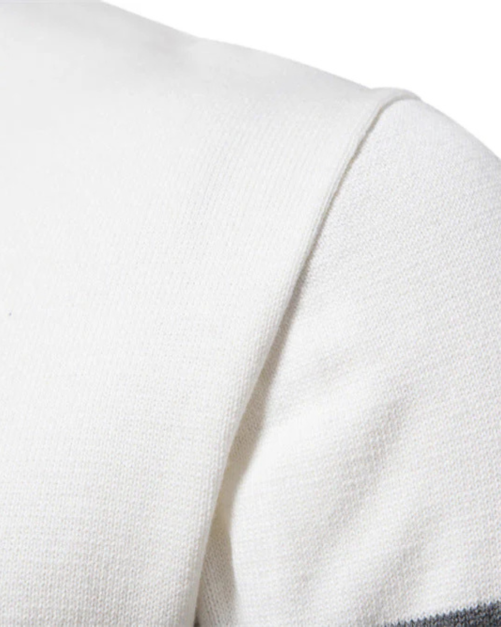 Maglione con zip in cotone Frederico con motivo