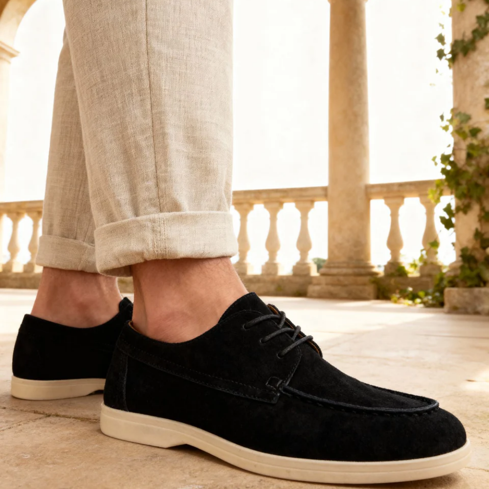 Scarpe eleganti in pelle scamosciata