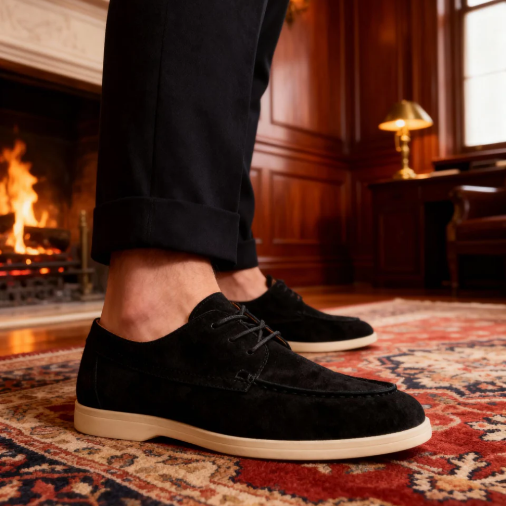 Scarpe eleganti in pelle scamosciata