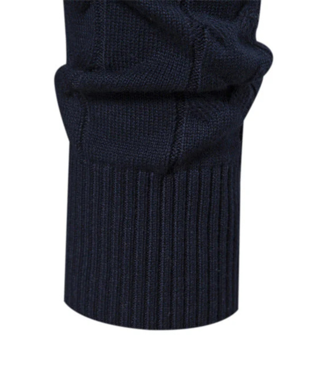 Maglione con zip in cotone Frederico con motivo