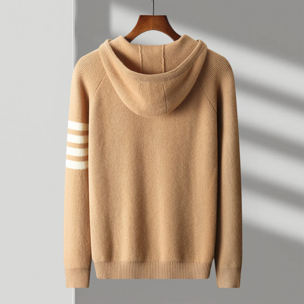 Felpa con cappuccio Arezzo in lana merino