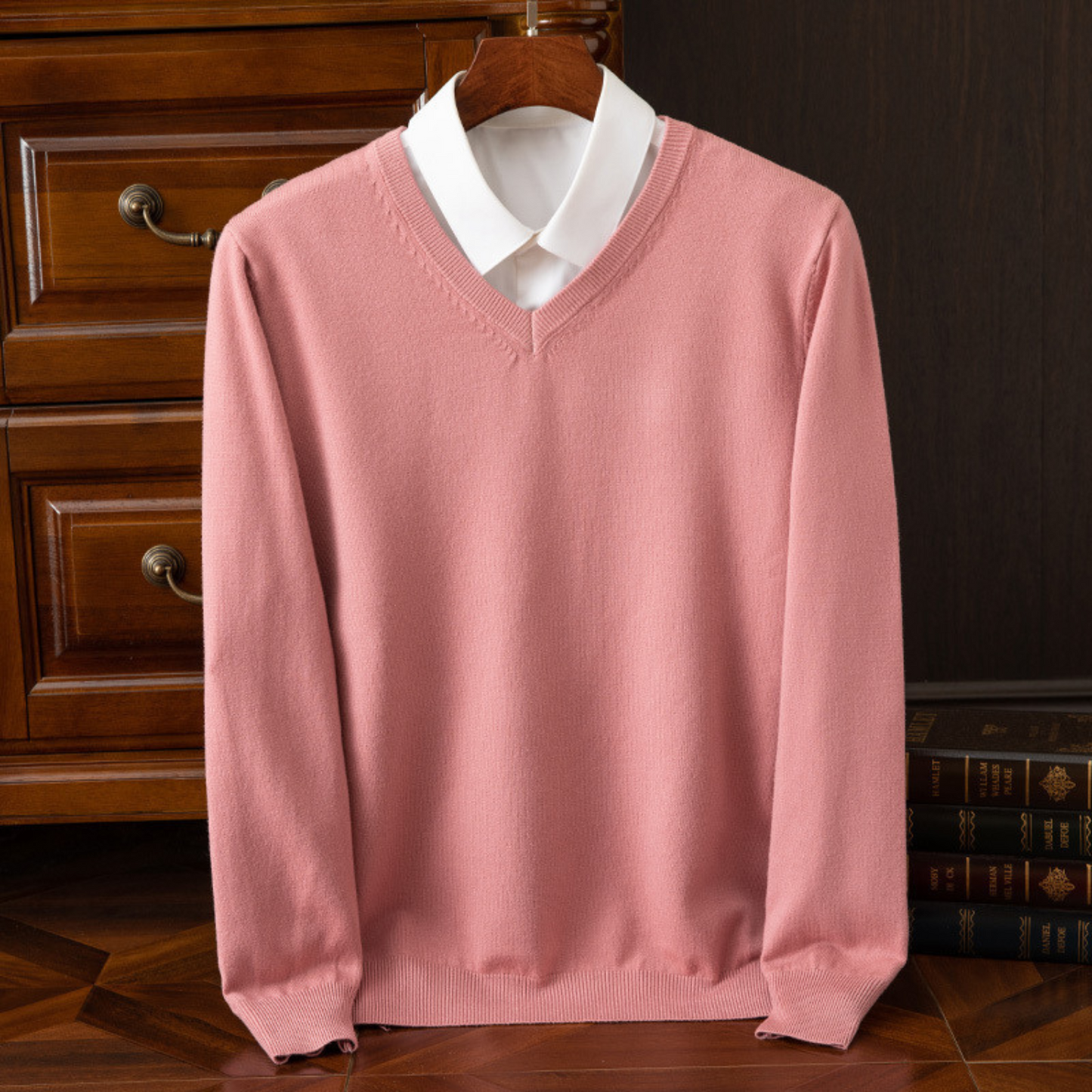 Maglione chic con scollo a V