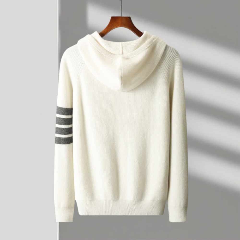 Felpa con cappuccio Arezzo in lana merino