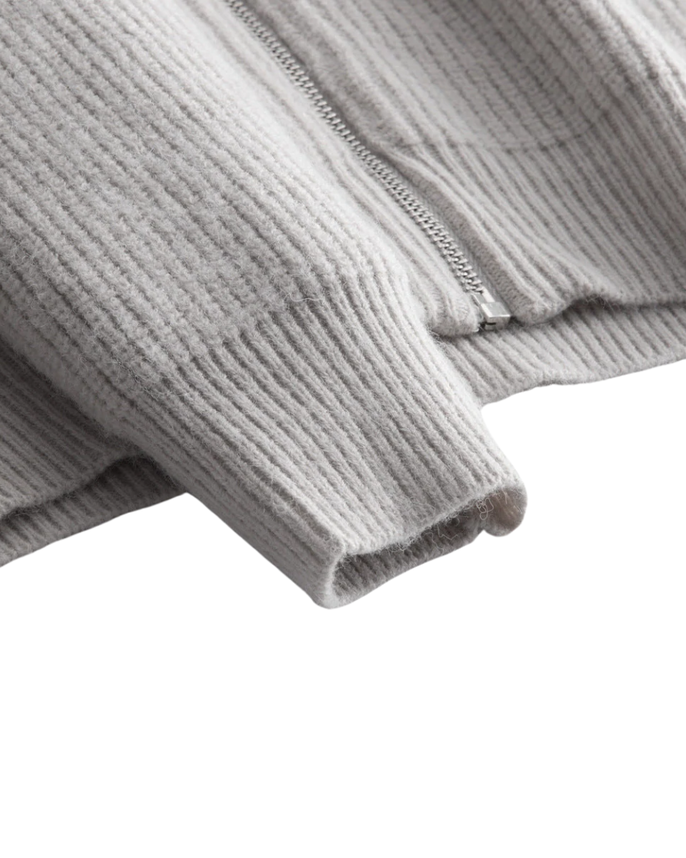 Cardigan con zip in lana merino Four Seasons