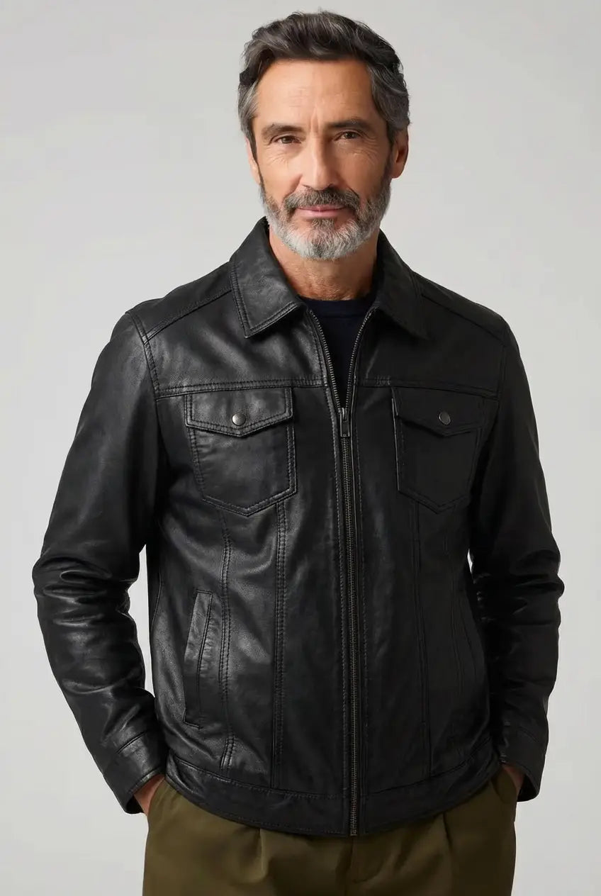 Givalli - Giacca di pelle elegante