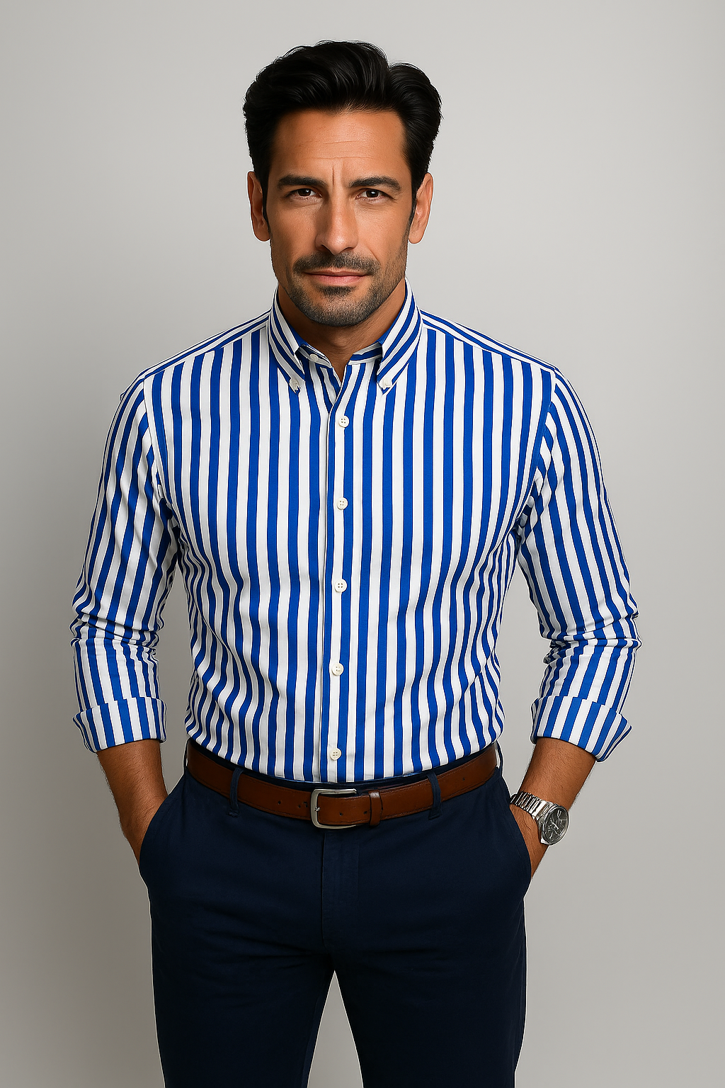 Givalli - Camicia estiva a righe