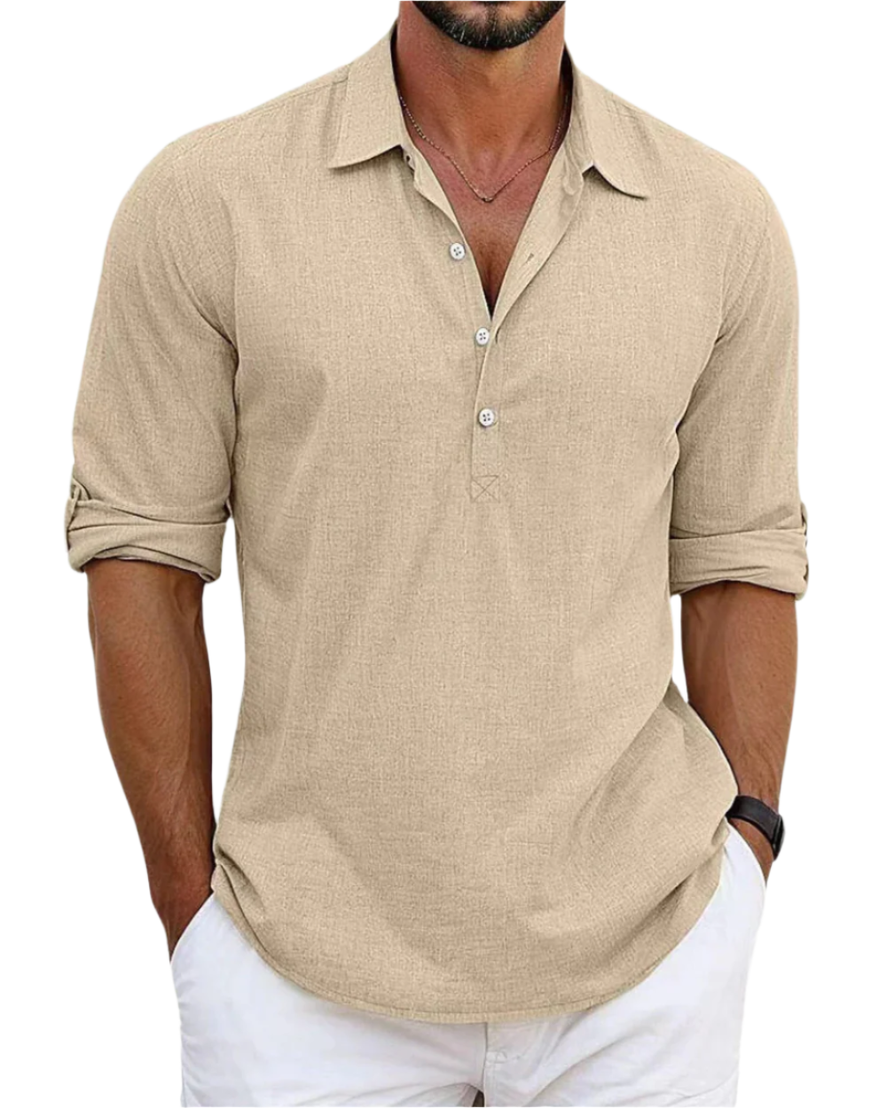 Camicia in lino premium