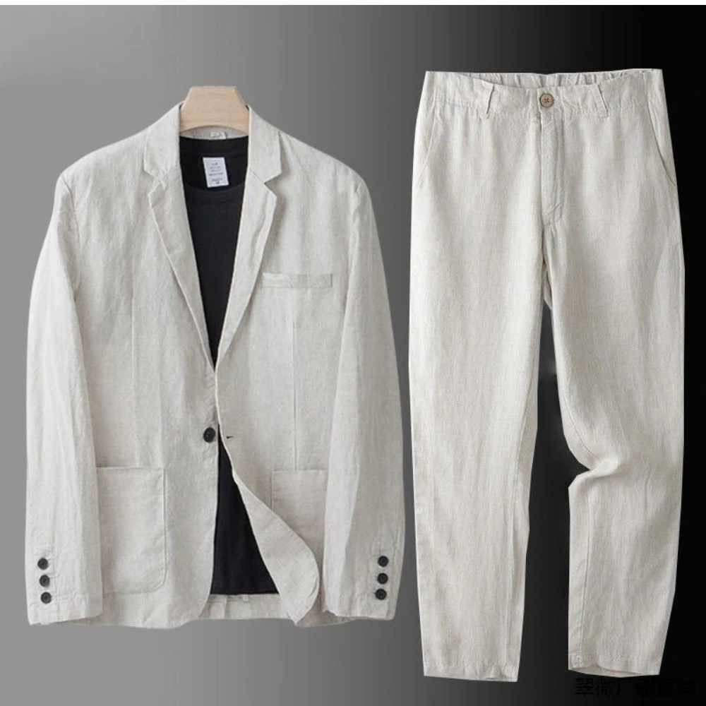 Elegante set di lino