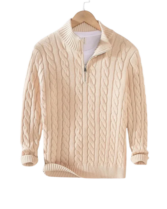 Maglione con mezza zip Pietro
