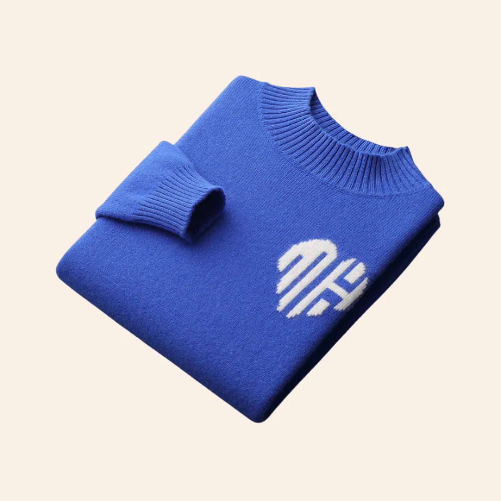 Bora Bora - Maglione con cuore in cashmere