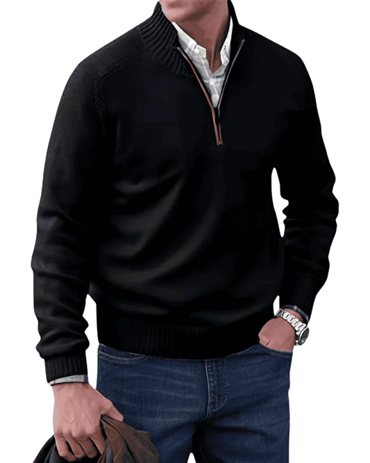 Maglione casual con zip