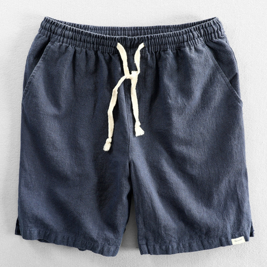 Pantaloncini di cotone in stile giapponese