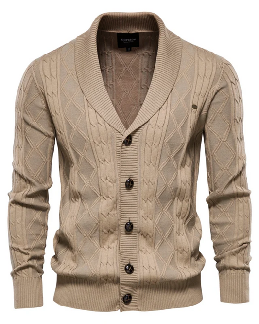 Cardigan di lusso da uomo con bottoni