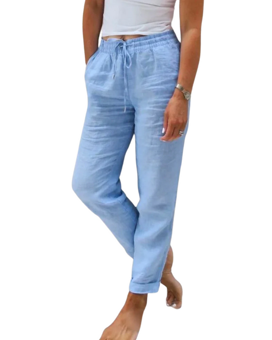 Comodi pantaloni di lino