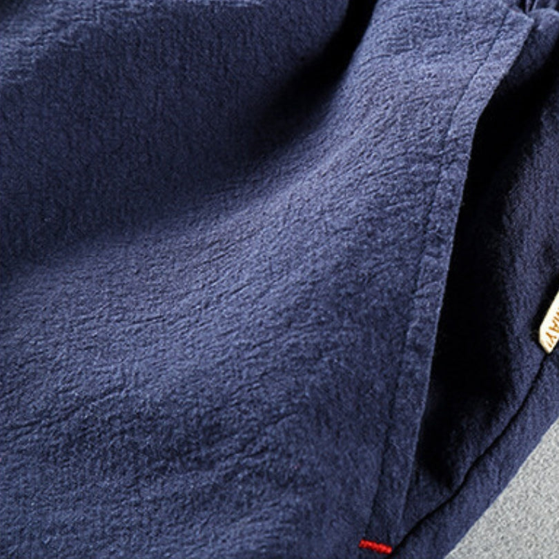 Pantaloncini di cotone in stile giapponese