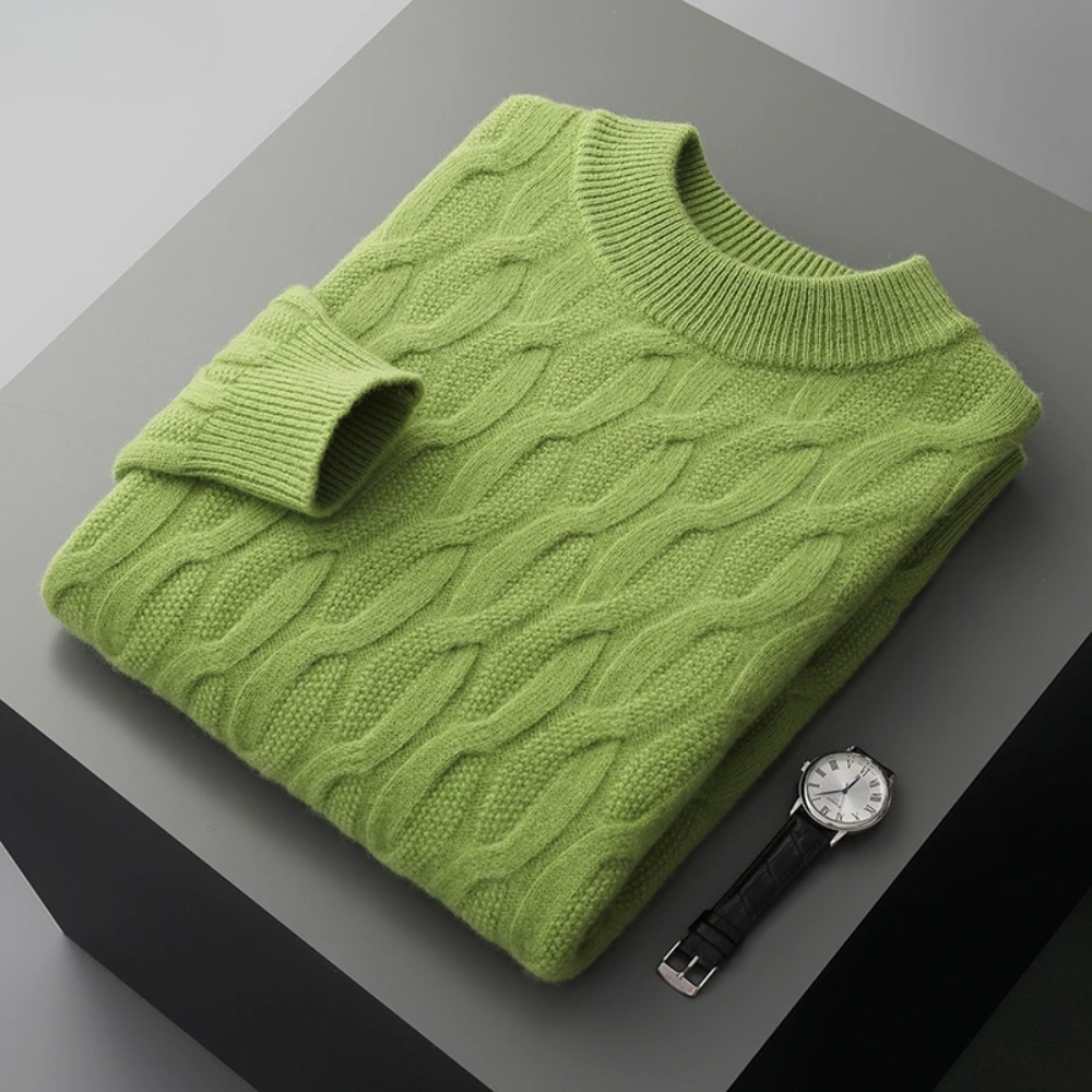 Maglione in cashmere dal motivo elegante