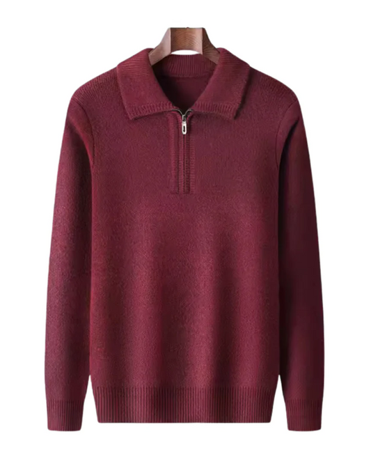 Gstaad - Maglione con zip a tre quarti in cashmere
