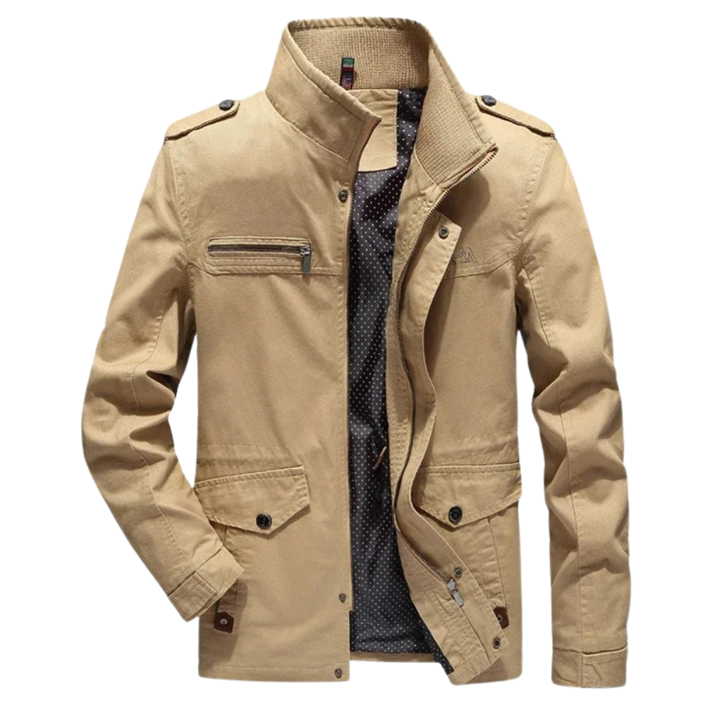 Elegante giacca cargo in cotone