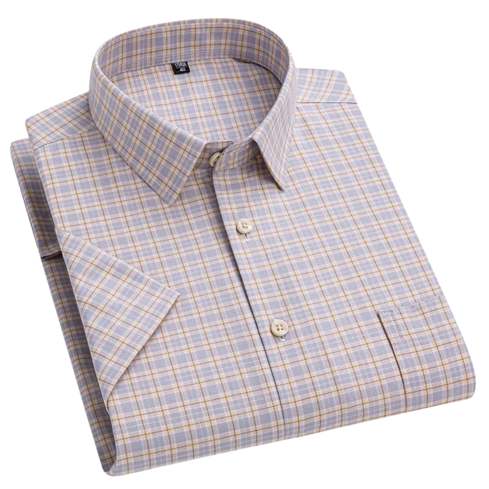 Camicia in cotone a maniche corte