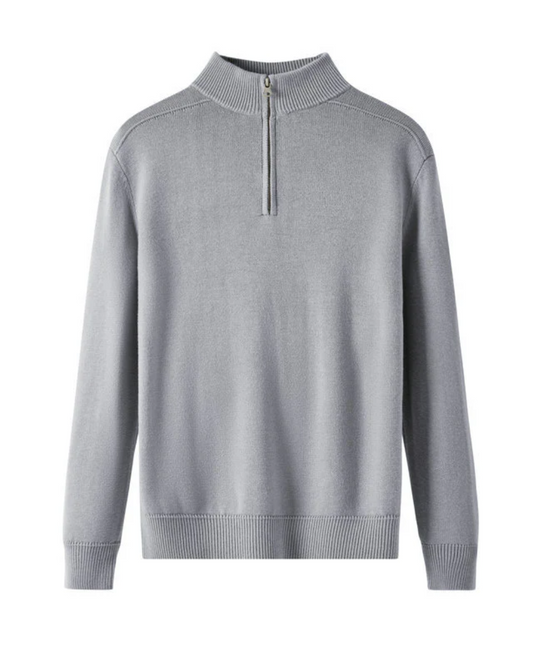 Maglione con zip in lana merino Capri