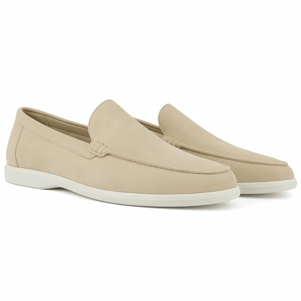 Mocassini casual in pelle scamosciata