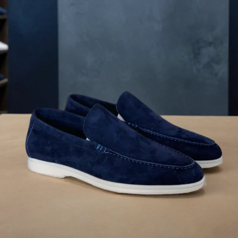 Mocassini in pelle scamosciata premium