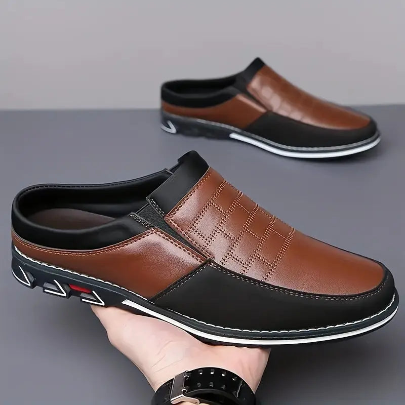Mules in pelle