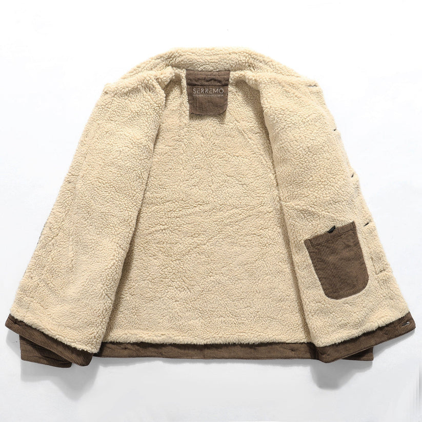 Giacca casual foderata in pile