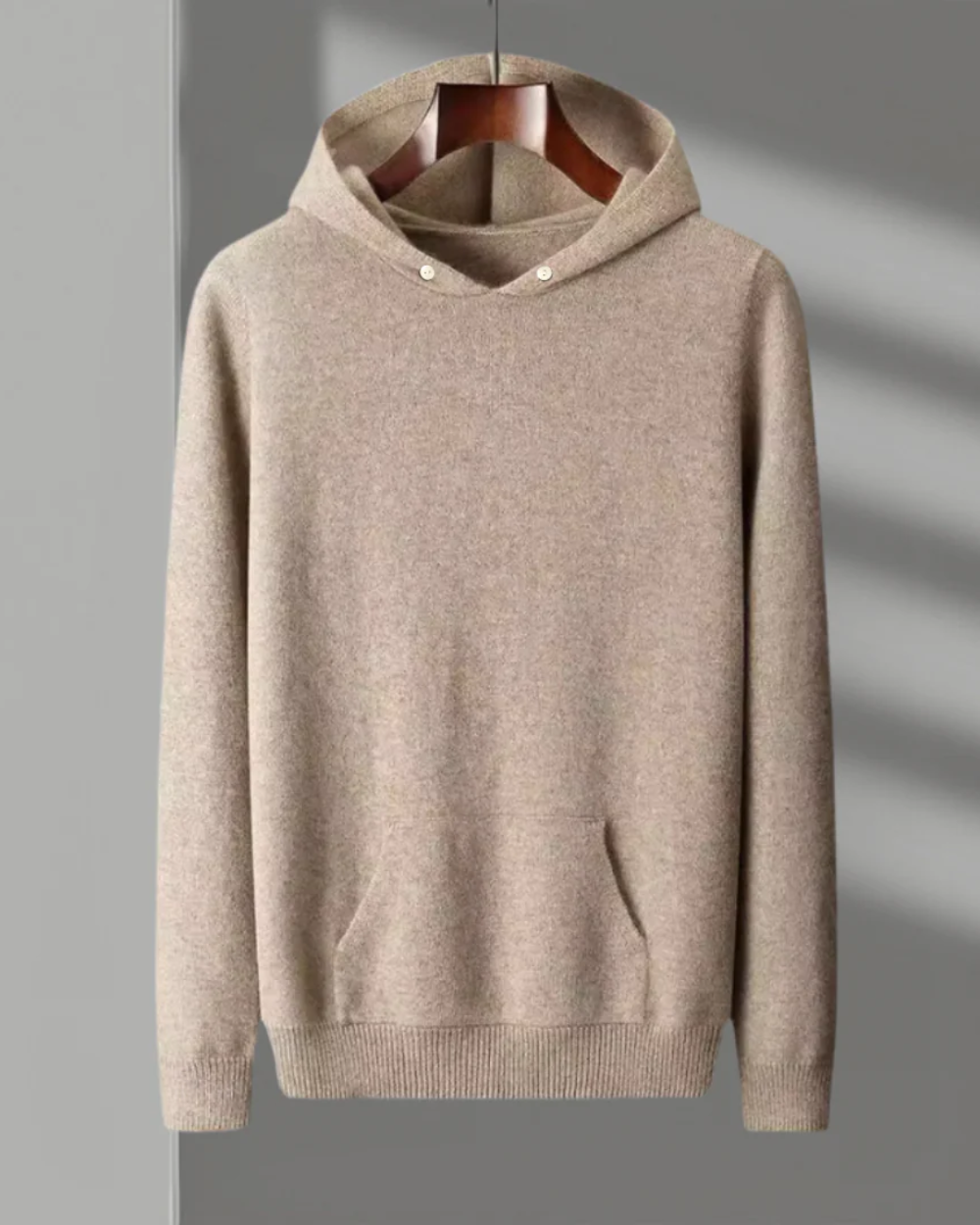 Nova Felpa con cappuccio in lana merino