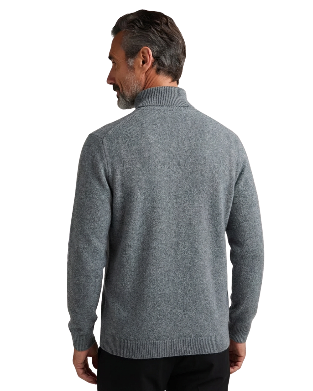 Elegante maglione a collo alto in cashmere