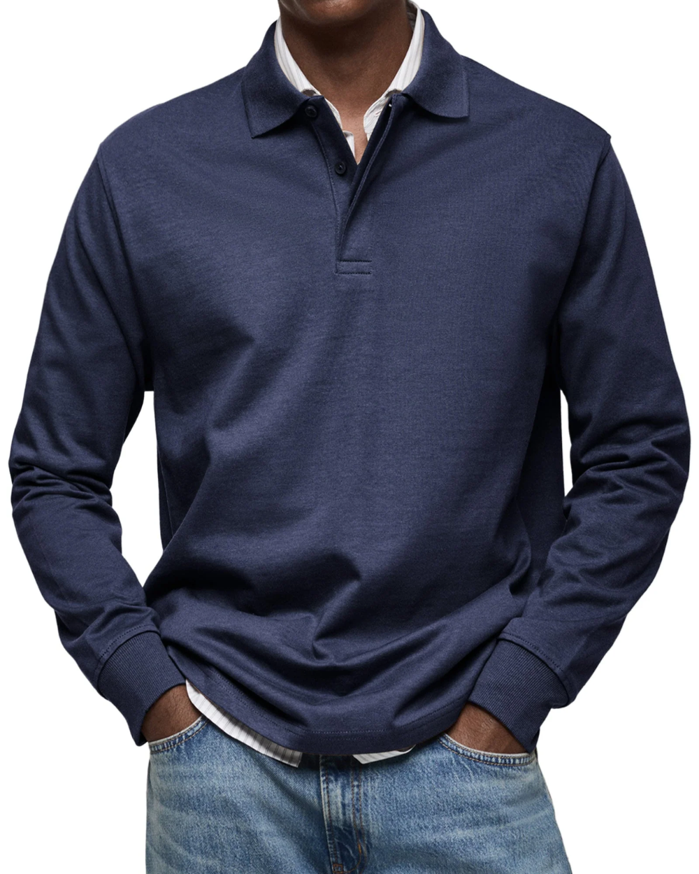 Maglione polo casual