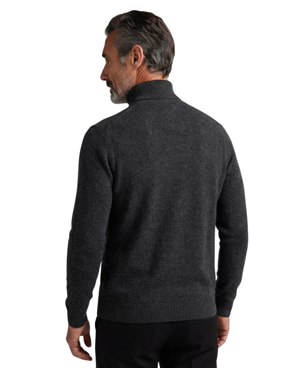 Maglione chic in lana con collo alto