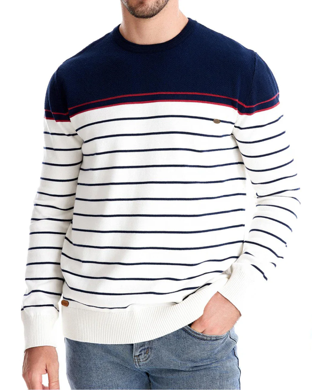 Maglione da uomo con design a righe