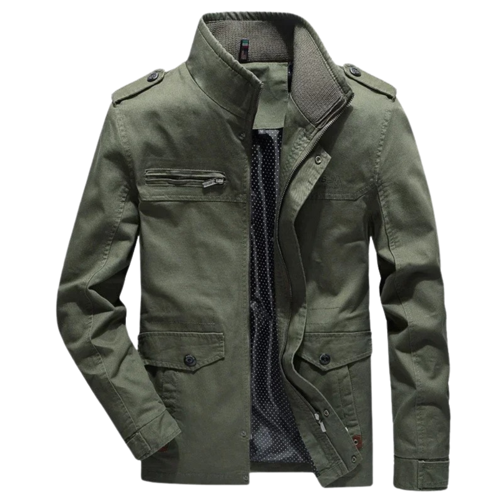 Elegante giacca cargo in cotone