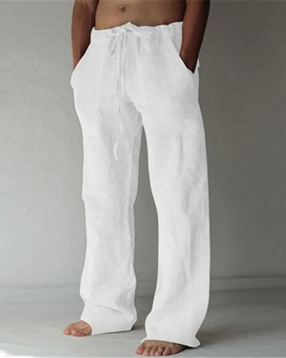 Pantaloni di lino traspiranti