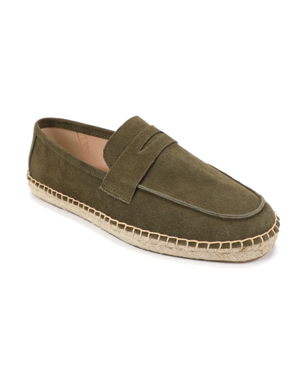 Espadrillas eleganti in pelle scamosciata
