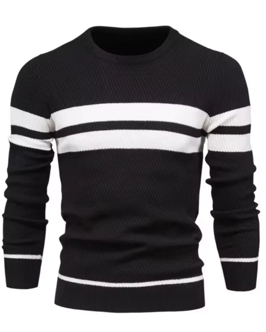 Maglione da uomo alla moda con strisce