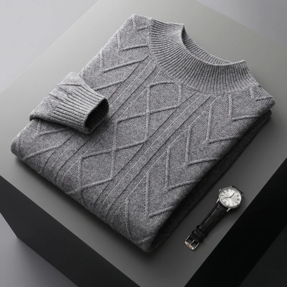Maglione in cashmere a fantasia Mizar