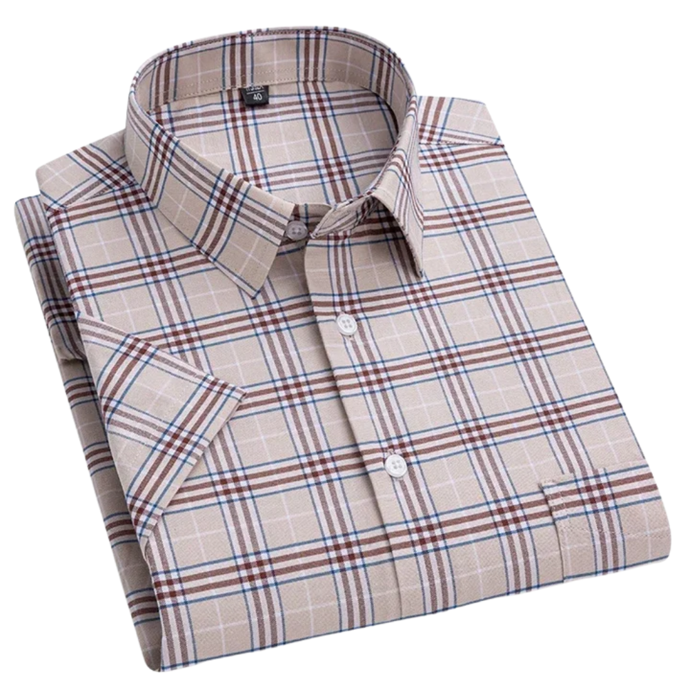 Camicia in cotone a maniche corte