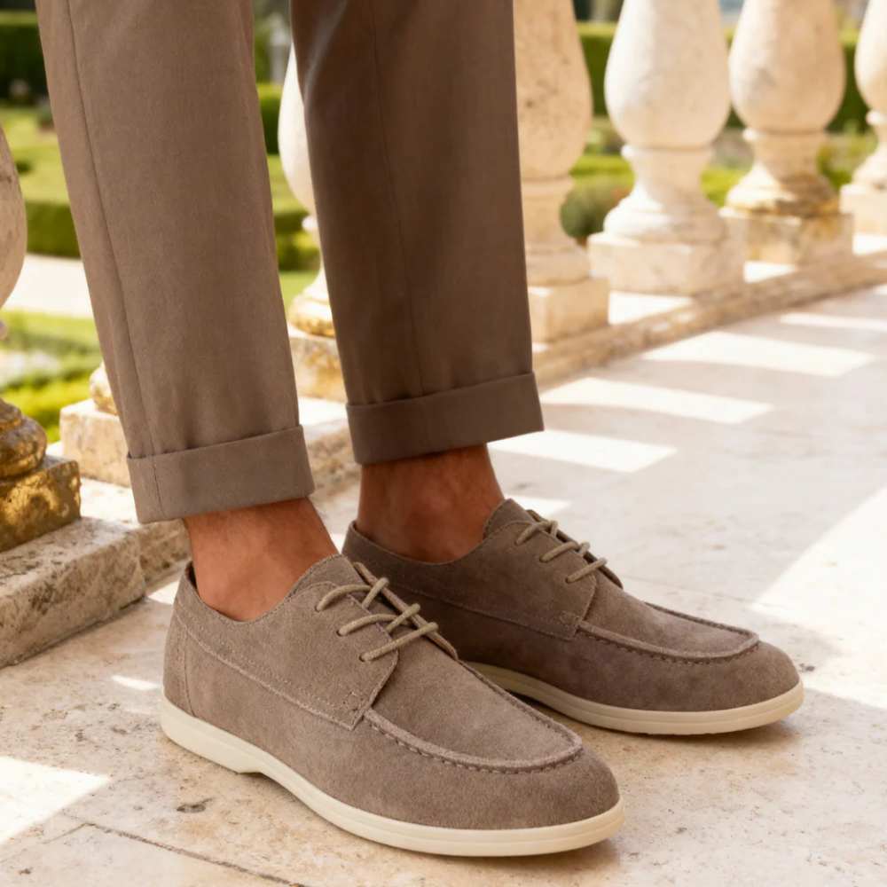 Scarpe eleganti in pelle scamosciata