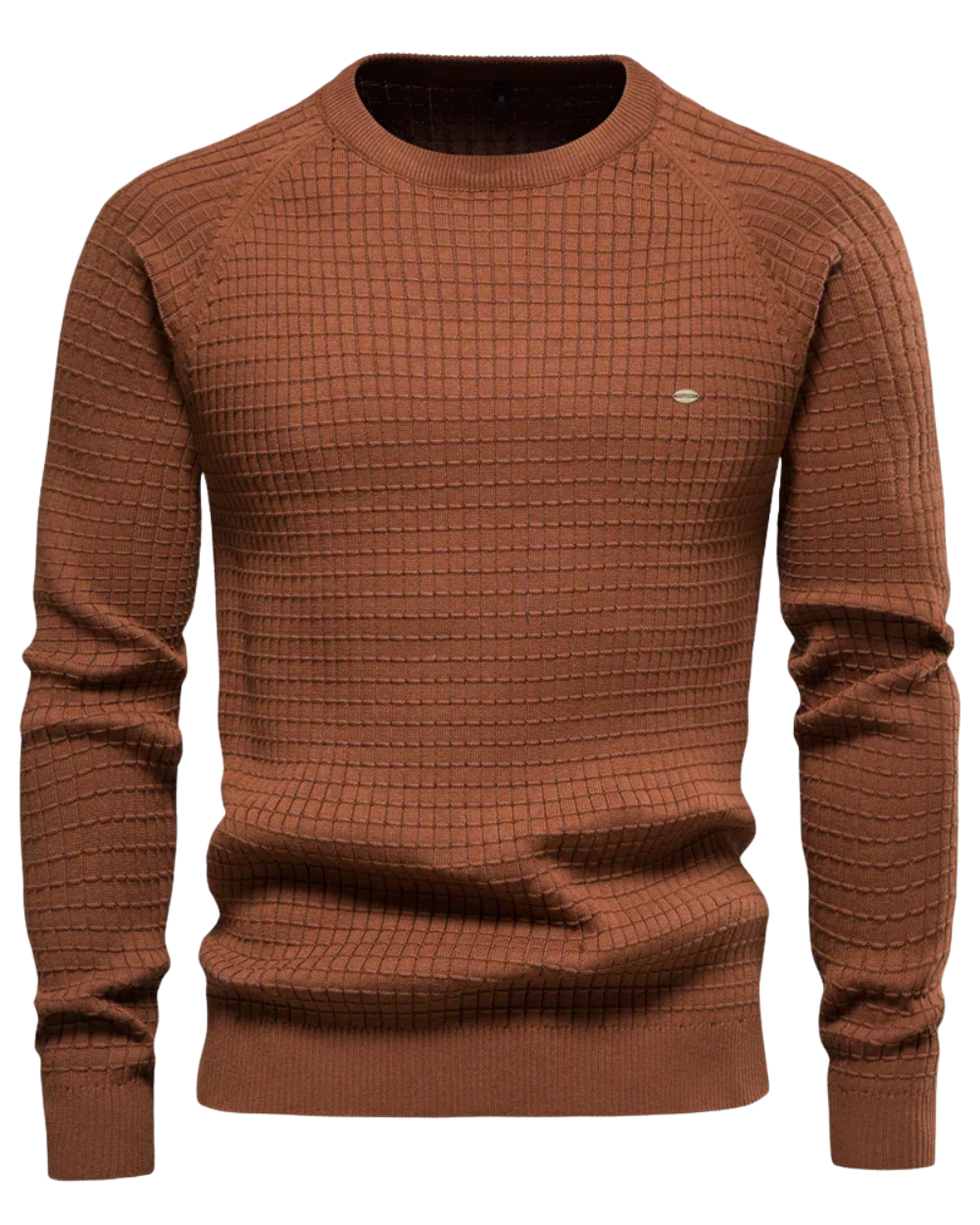Maglione da uomo con motivo a griglia