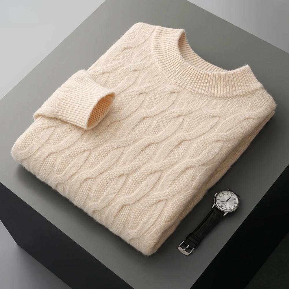 Maglione in cashmere dal motivo elegante