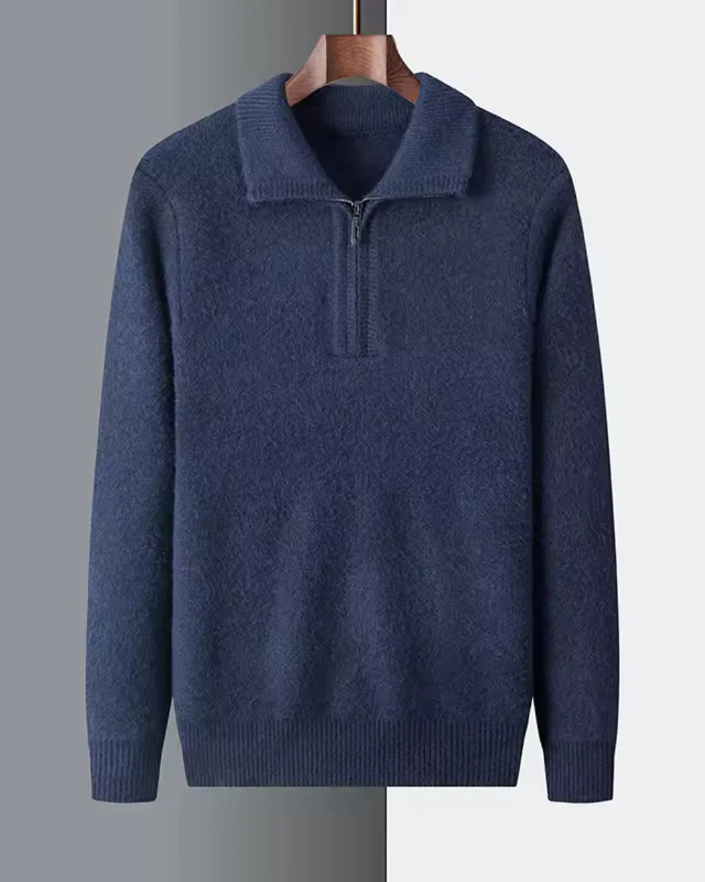 Gstaad - Maglione con zip a tre quarti in cashmere