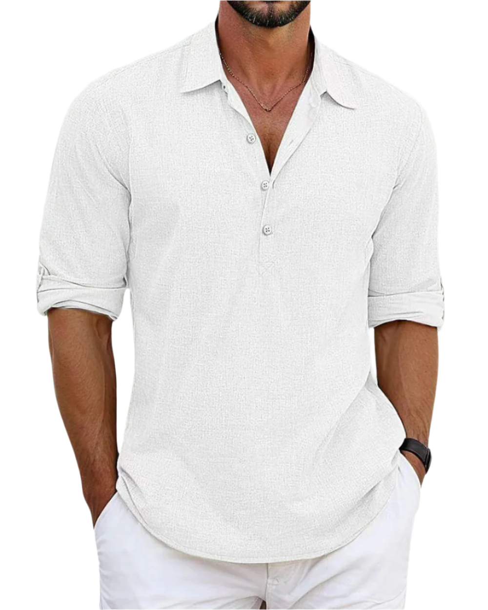 Camicia in lino premium
