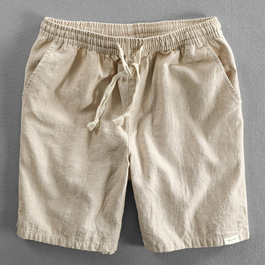 Pantaloncini di cotone in stile giapponese