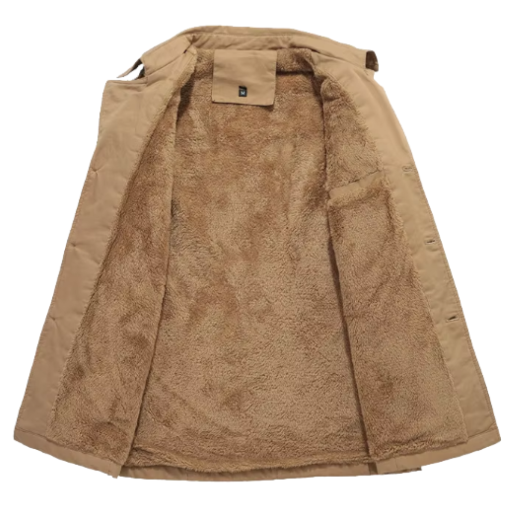 Elegante trench imbottito