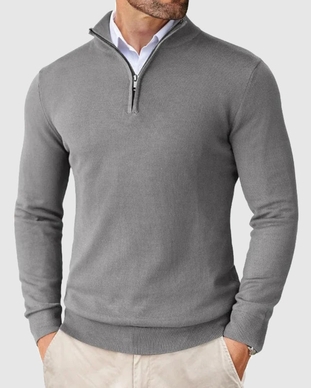 Maglione con zip Romeo
