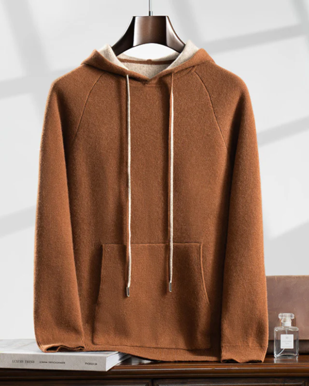 Felpa con cappuccio Atlas in cashmere