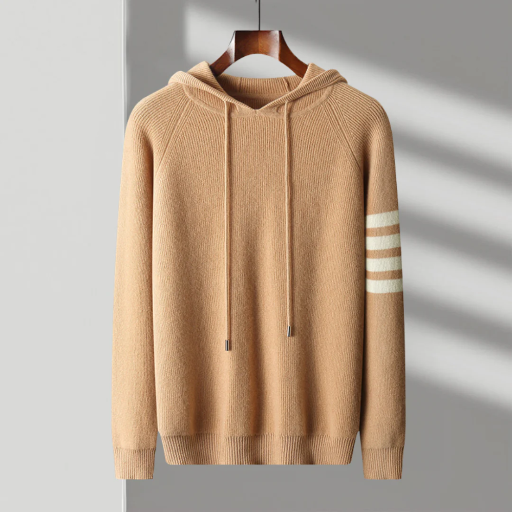 Felpa con cappuccio Arezzo in lana merino
